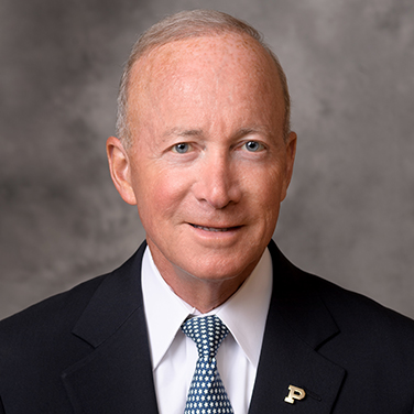 Headshot of Mitch Daniels president of Purdue University
