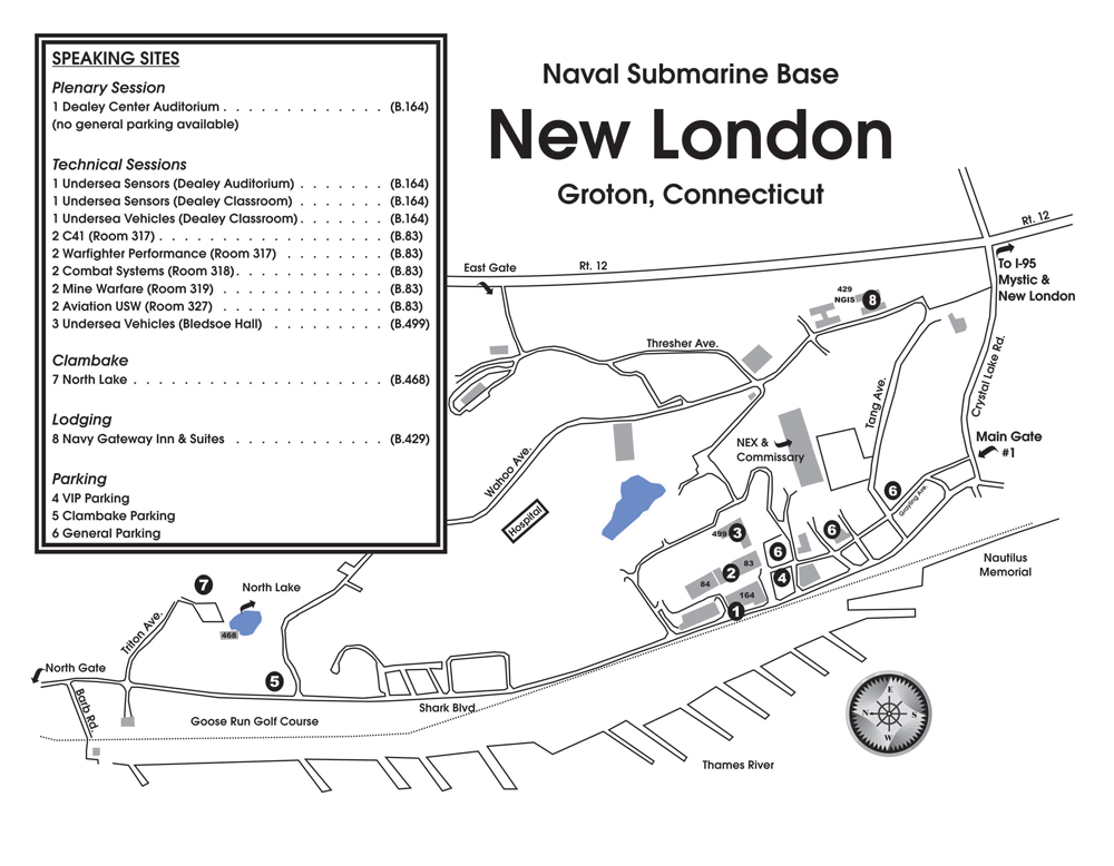 New London Base Map, Groton, CT