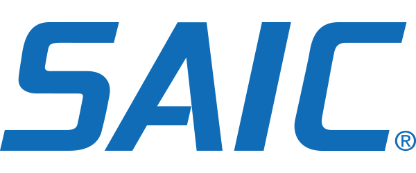 SAIC Logo; the word "SAIC" in blue on a white background. 